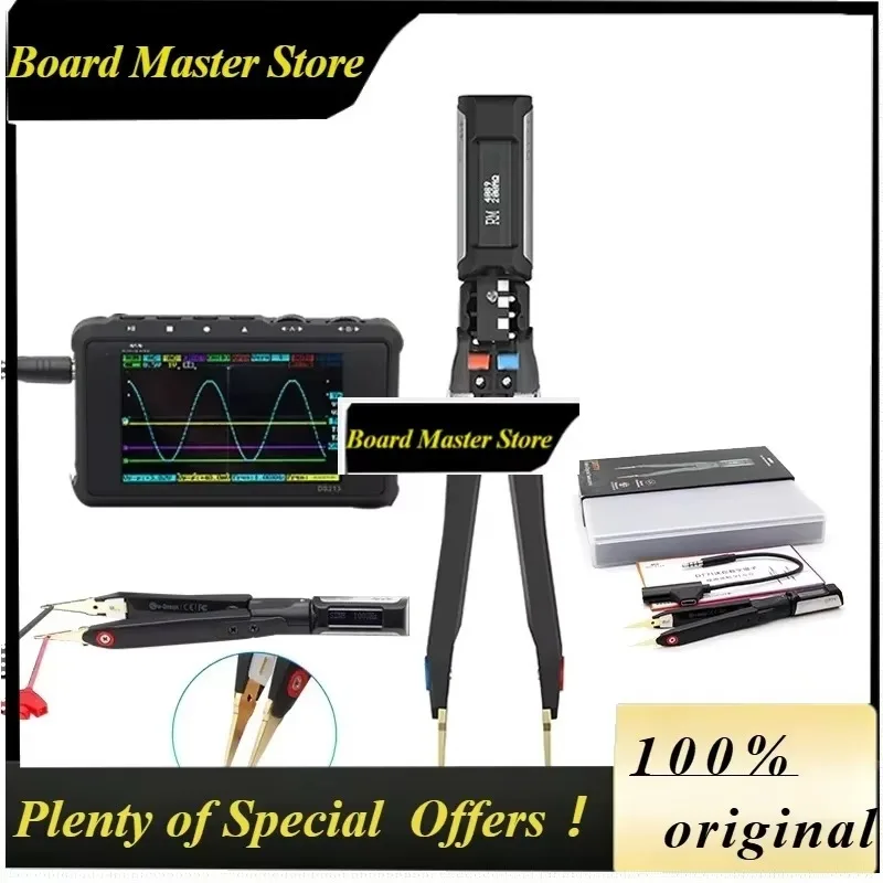 BoMaSMiniware Portable Digital Tweezers Dt71 Smd Tester 10khz Meter Signal Generator Debugging Reparing Tool Oled Display