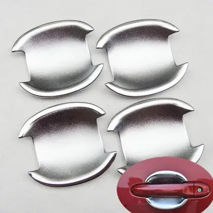 Chrome Car Door Handle Cup Bowl Cover For Nissan Cube 2009 - 2016 Juke 2011 - 2018 Versa 2012 - 2018 Nissan Note E12 2013-2019