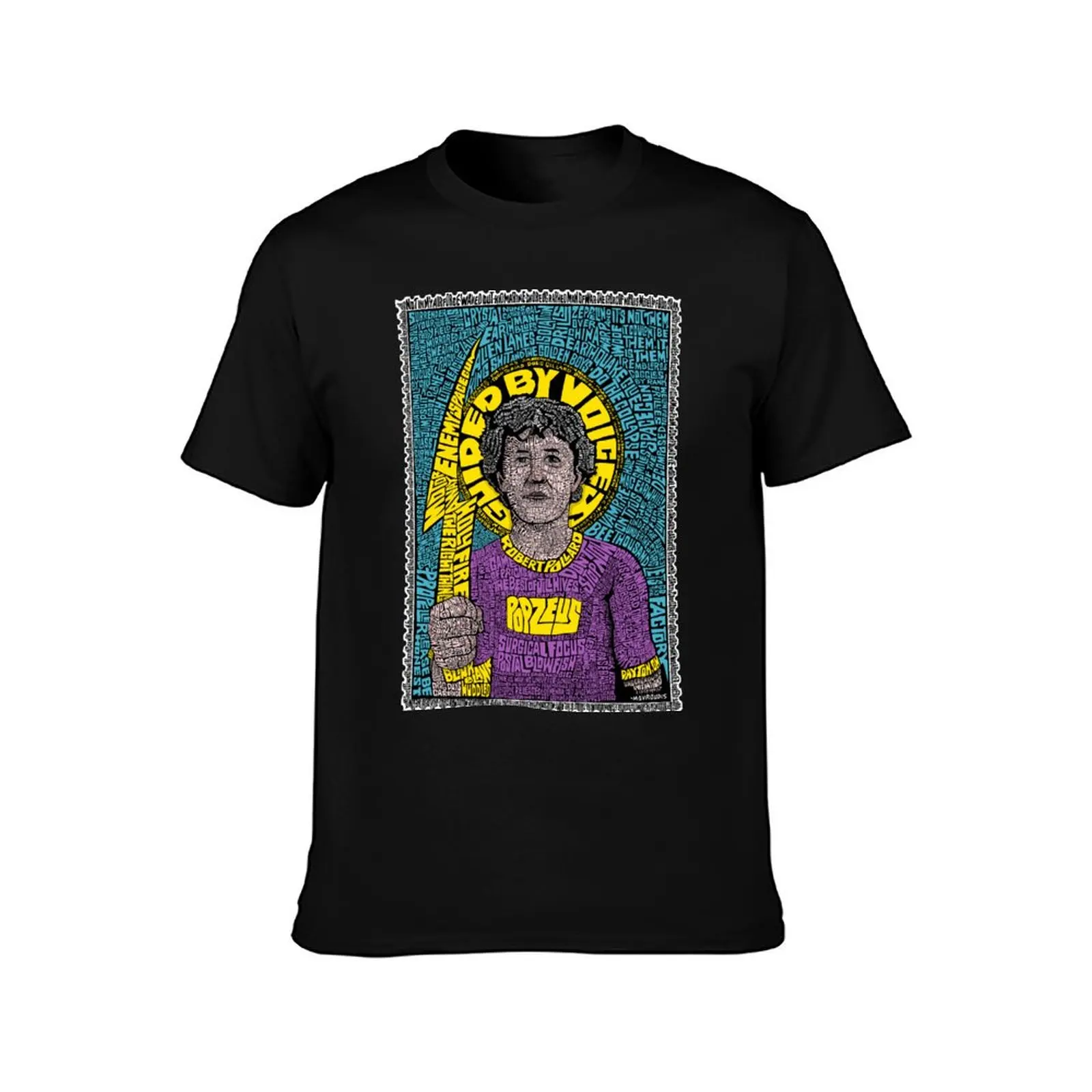 POP ZEUS: ROBERT POLLARD: GUIDED BY VOICES Portrait T-Shirt Basic All Season Solid T-Shirt