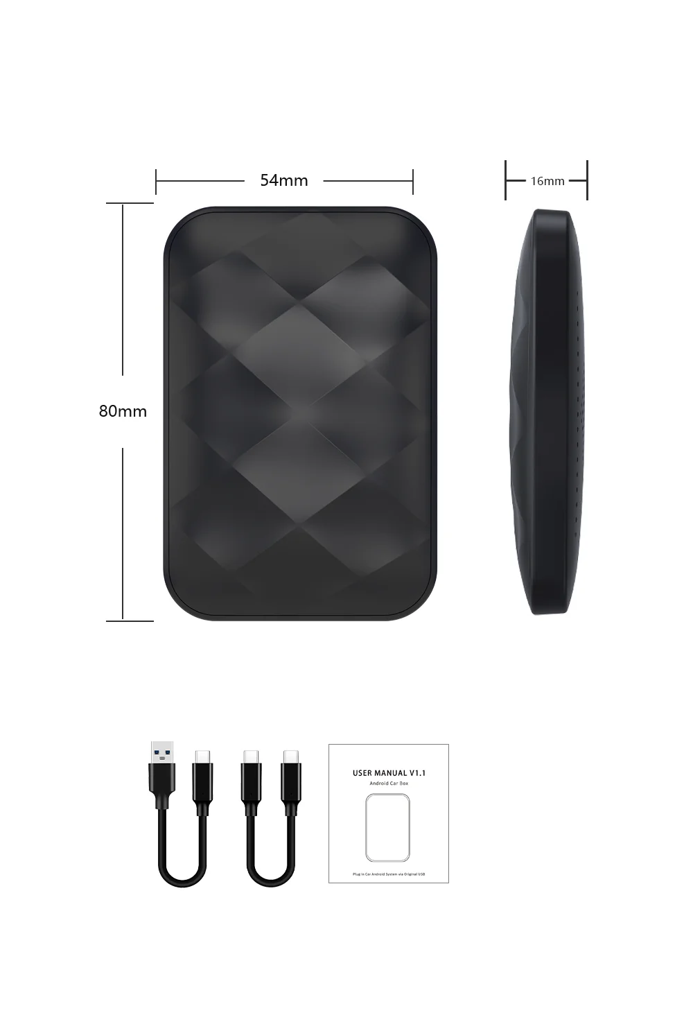 AI Box  Youtube Netflix  Video Wireless CarPlay Adaptor 4G+64GB Android with System Carplay Auto Car Multimedia box
