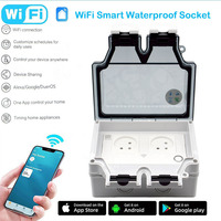 16A Smart Socket IP66 Waterproof Plug 86Type Outdoor Switch WiFi Israel Standard Power Jack App Remote Control With Smart Life