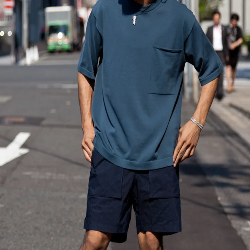 COMFY imperméable à l'eau grande poche fonctionnelle short décontracté ample 24SSCMF populaire cinq quarts pantalon hommes tendance