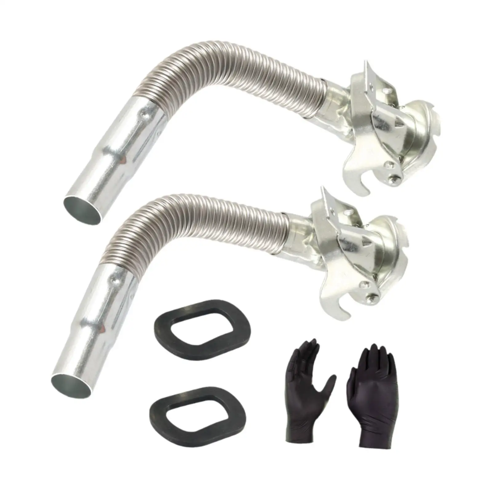 Easy Pouring Flexible Fuel Can Spout Stainless Steel Metal Jerry Can Nozzle Leakproof for Auto Maintenance