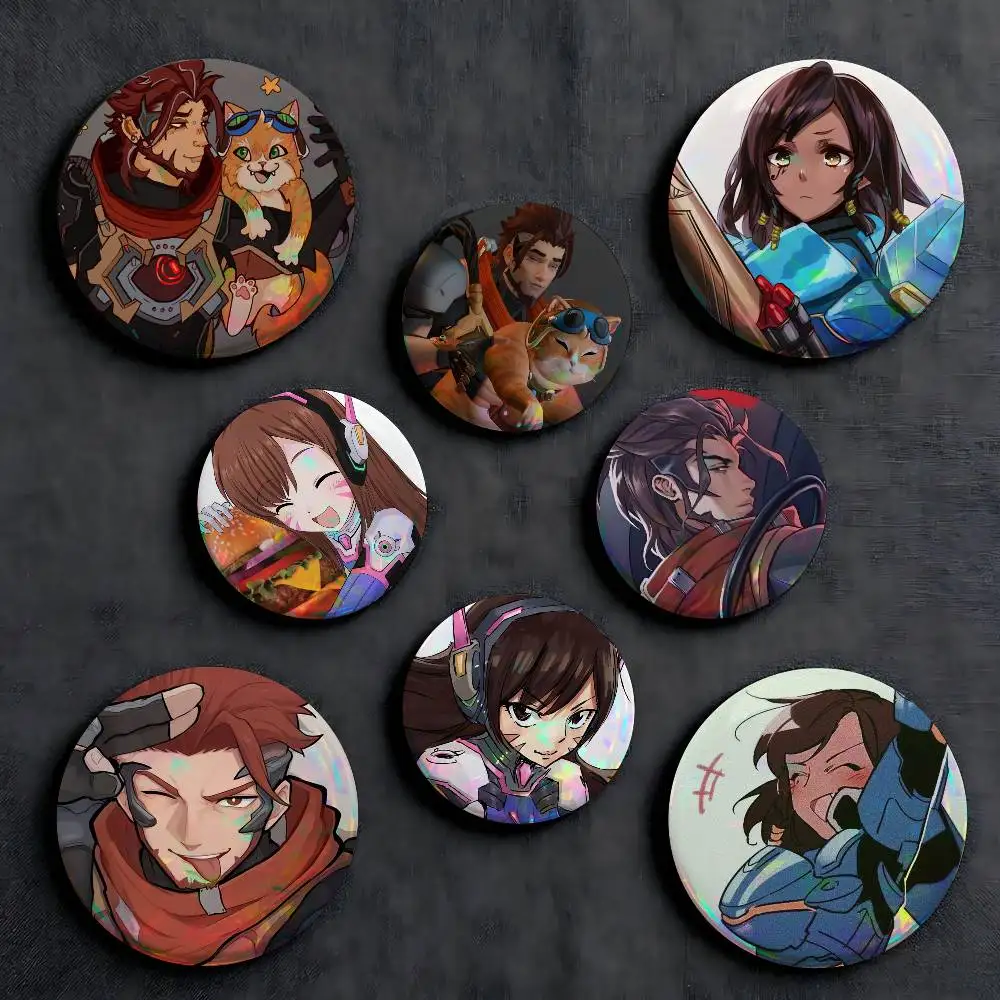 game Sierra Emre Overwatch Kirik Brooch Anime Cosplay Badge for Bag Hat Clothes Lapel Pins Fans Gift