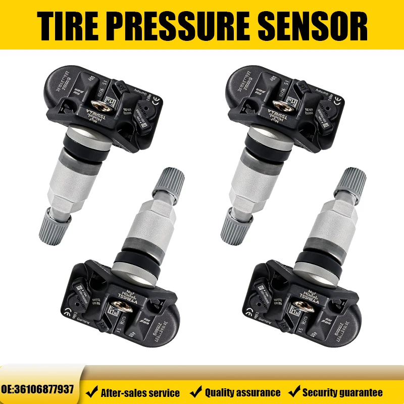 1/4PCS Reifendrucküberwachungssensor TPMS 36106877937 für BMW G70 G28 X1 X2 X3 X5 X7 kompatibel mit 6877936 433MHZ
