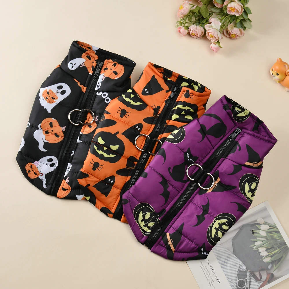 Winter Dog Coat For Small Medium Dogs Cat Windproof Halloween Puppy Costume Apparel  French Bulldog Yorkie Party Gifts Outfits