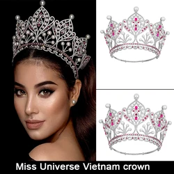 Miss Universe Vietnam 2015 crown Tiara Bride Crown Pearl Large Pageant