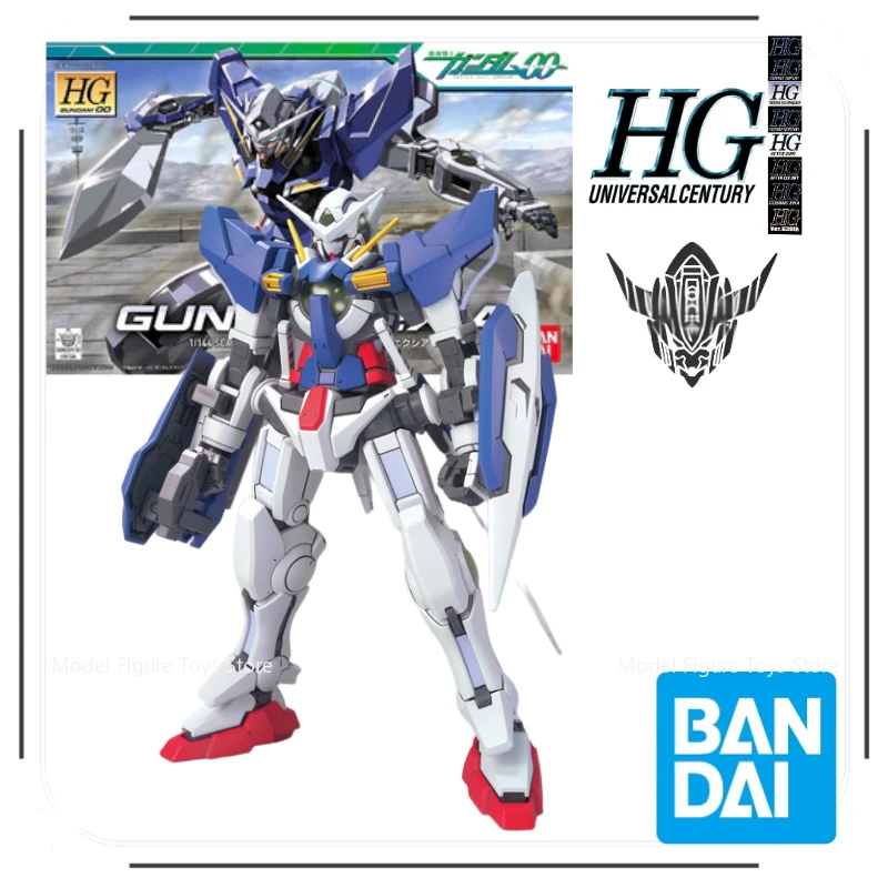 

Bandai Original 1/144 HG 01 Agent Gundam Decorations Ornaments studio Mecha figure Action doll Trendy toys Assembly model