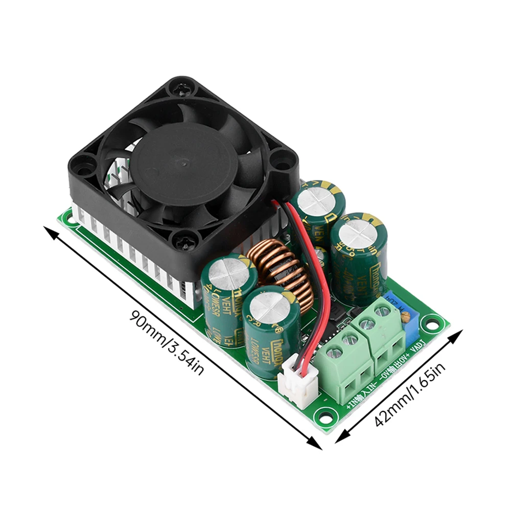 DC-DC 컨버터 DC25V-120V DC1.2-35V 조절 가능한 벅 전원 공급 장치 보드, 10A 스텝 다운 전원 공급 장치 모듈, 96% 효율