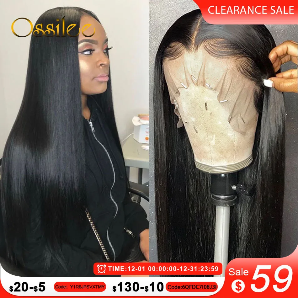 Pre Cut Lace Wig Human Hair Ready to Wear Transparent 13x4/13x6 Lace Front Human Hair Pre Plucked Pre Cut 5X5 Lace Closure Wig