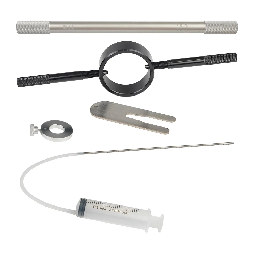 Universal Motorcycle Fork Spring Compressor Kit Fits Most Inverted Street Forks Maintenance Repair
