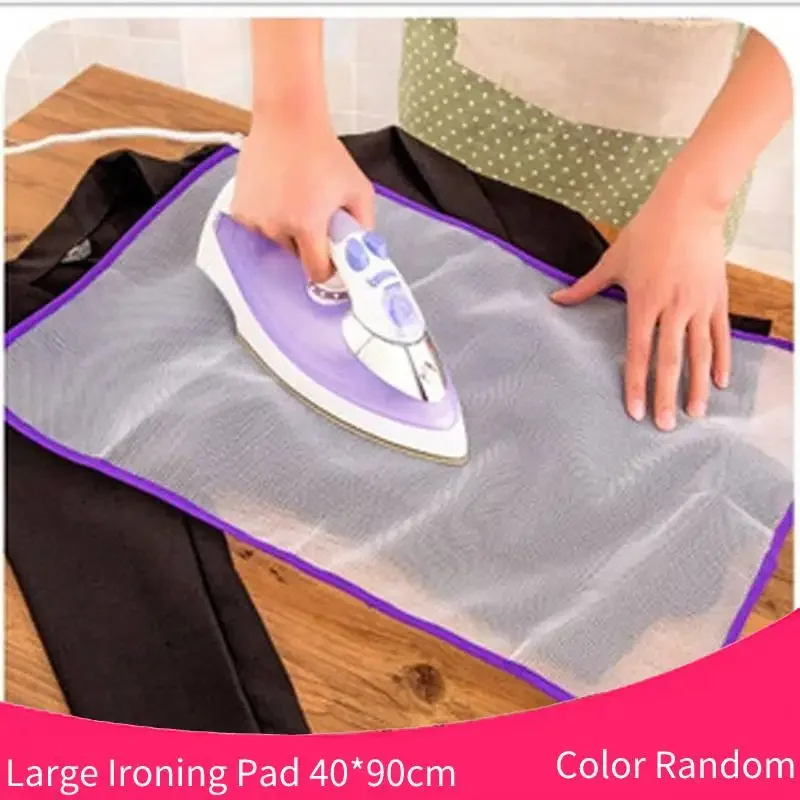 1pc Cloth Protective Press Mesh Insulation Ironing Board Mat Cover Against Pressing Pad Mini Iron Random Colors