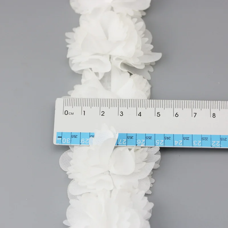 (1 meter) Chiffon Lace Fabric Ribbon Decoration Flower Clothing Accessories Gift Ribbon Crafts Nonwoven Foundation Lace