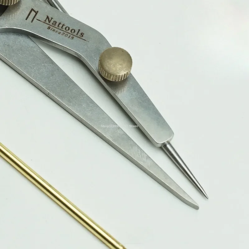 

DIY Leather Tool Accessories,Leathercraft Tanned Leather Marking,Brass Mercury Pen Multi-function Line Gauge,DIY Supplies