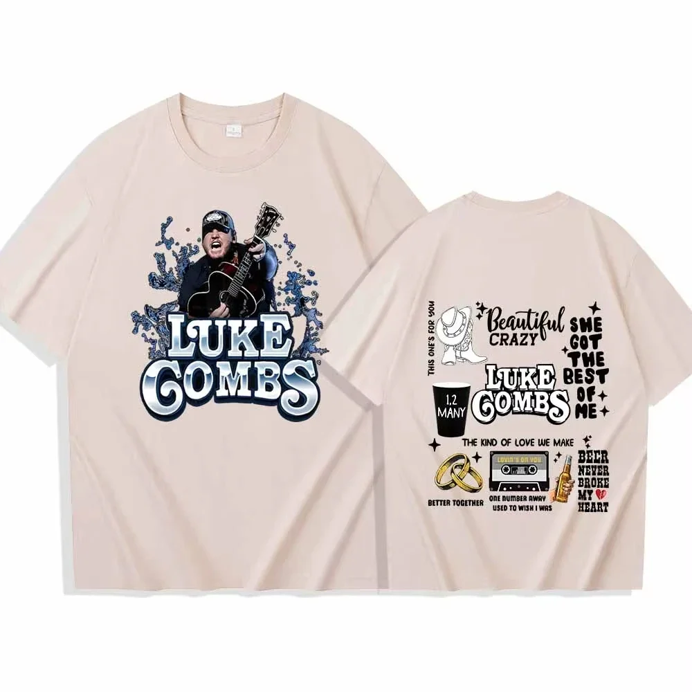Luke Combs 2026 Summer T-shirt Man Women Harajuku Hip Pop O-neck Summer Casual Shirt High-quality Popular Fashion Tops