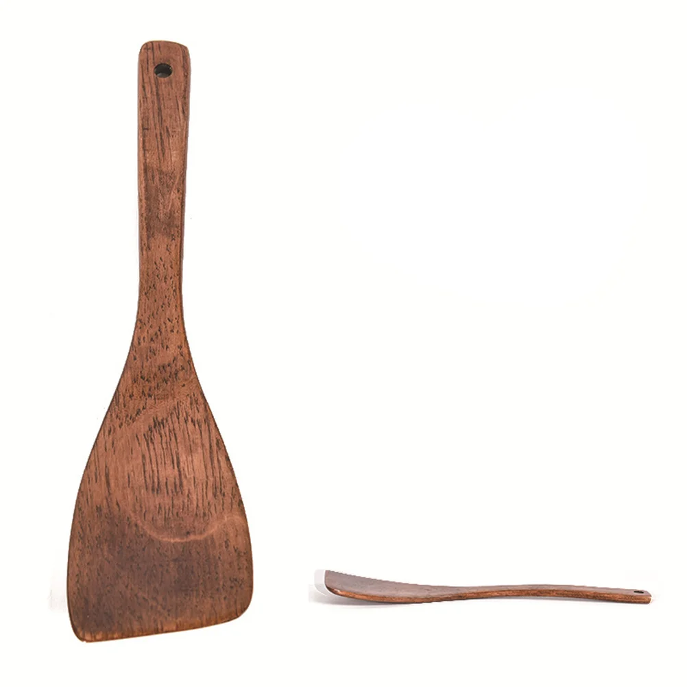 

4 in 1 Wooden Scoop Set Practical Long Handle Soup Spoon Food Serving Utensil Wood Tableware Kitchen Use Long Handle Soup Spoon