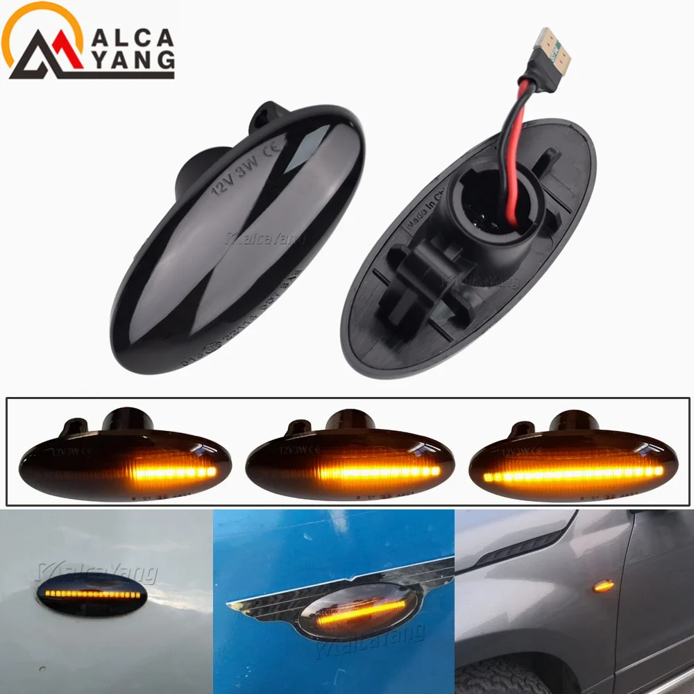 For Nissan X-trail Qashqai J10 Cube Juke Leaf Micra Micra K13 Note E11 Car Side Marker Light Dynamic LED Turn Signal Lamp