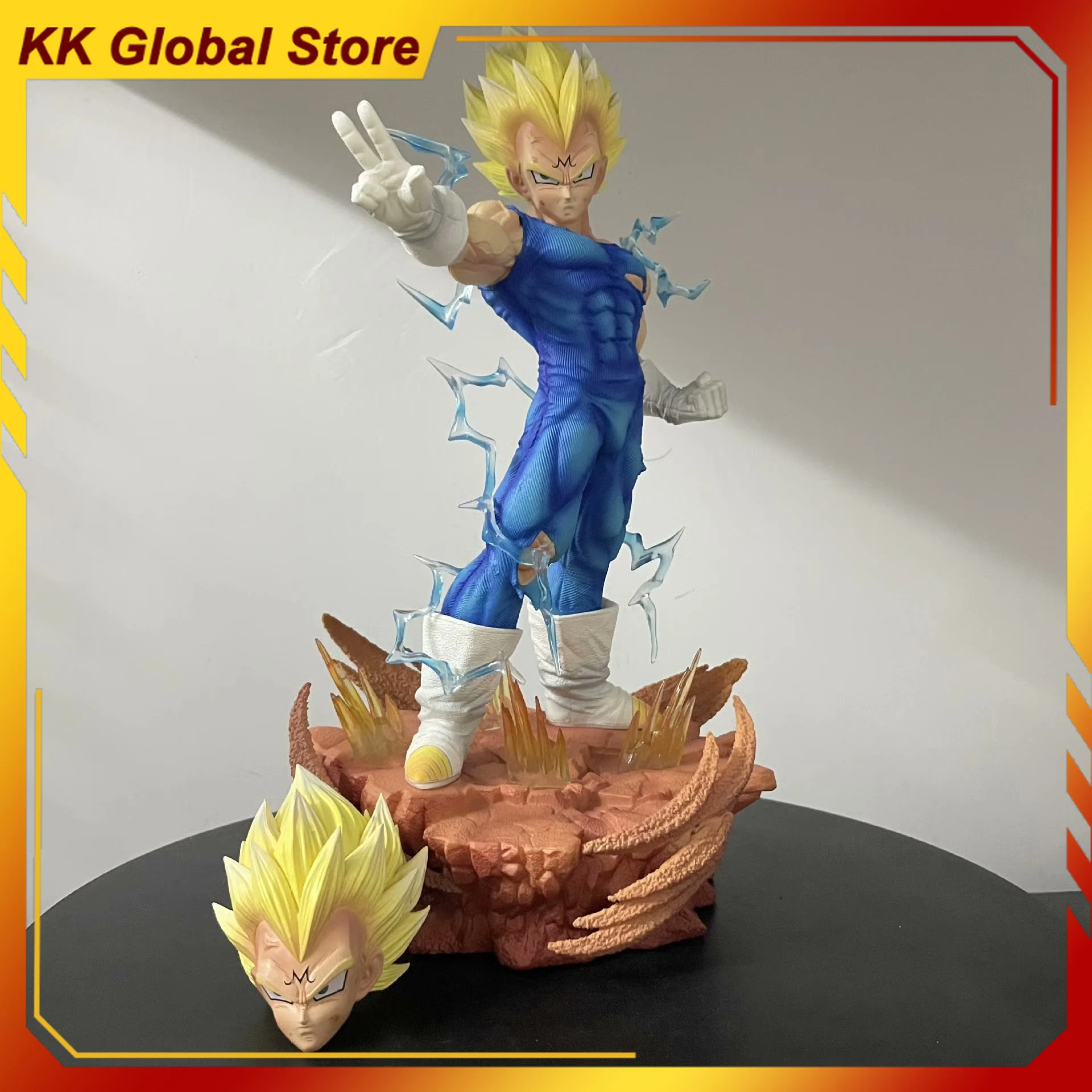 

31cm Dragon Ball Anime Figures Vegeta Goku Demonize Super Saiyan Model Peripherals Desktop Ornaments Statue Christmas Gift Toys