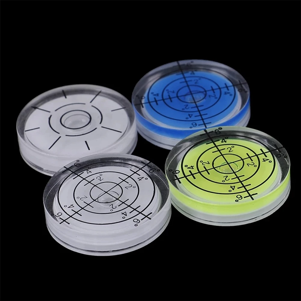 1/5Pcs 32mm Spirit-Bubble Degree Mark Mini Bubble Level 20°-30° Accuracy Round Measuring Meter Professional Measuring Tools