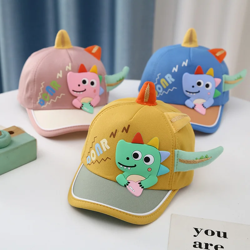 Baby Sun Hat Spring Summer Child Sun Hat Children Three-dimensional Dinosaur Cap Cute Super Cute Baby Hat Fashion