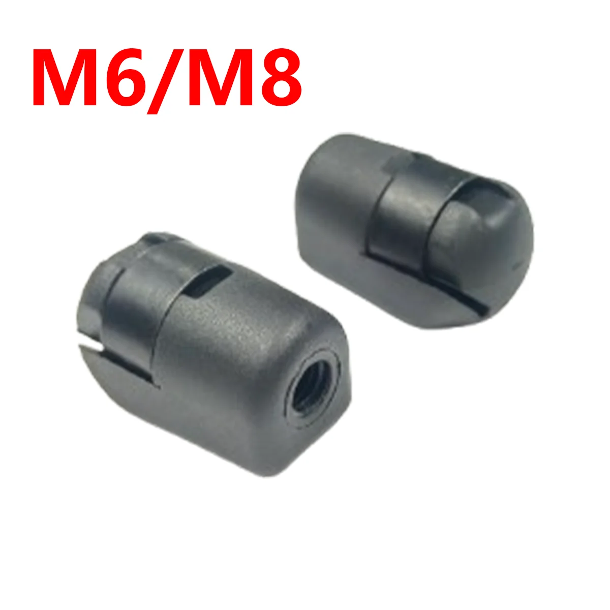 2Pcs Car Gas Spring Lift Supports Damper Replacement Fixed End Fitting Connectors M6/M8 Female Thread Accessories