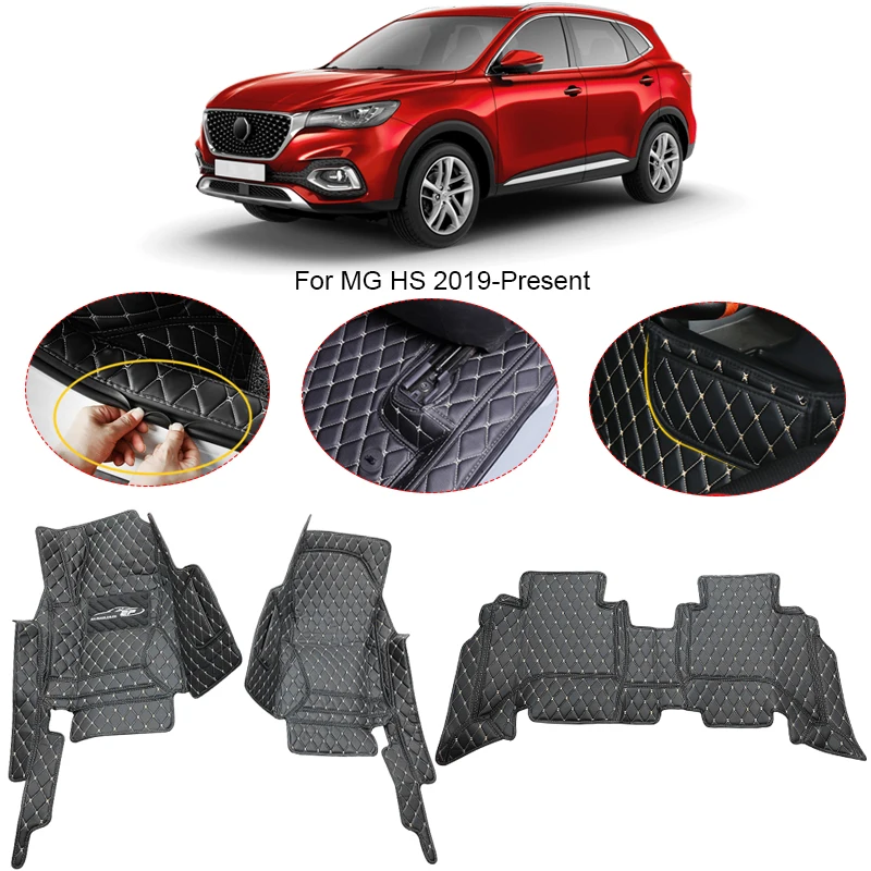 

3D Full Surround For MG HS 2019-2025 Car Floor Mat Protect Liner Foot Pads Carpet PU Leather Waterproof Cover Auto Accessories