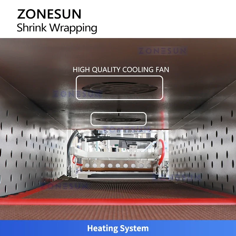 ZONESUN ZS-SPL6 Automatic Heat Shrink Tunnel Shrink Wrap Packaging Machine  for Business and Industrial Use view 5