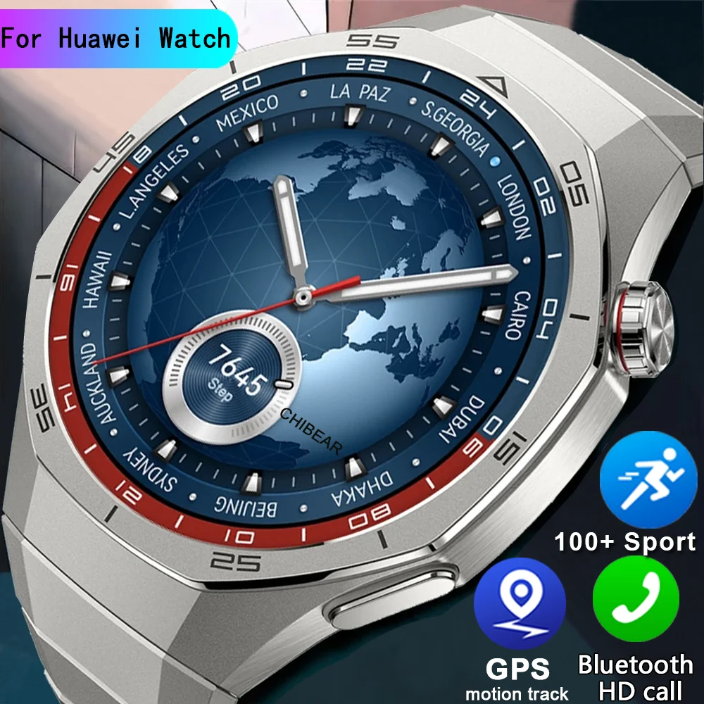 

Для HUAWEI Smart Watch 5, 1,53-дюймовый 360*360 HD-экран, GPS-трек движения, запись, несколько спортивных режимов, Bluetooth-вызов, умные часы