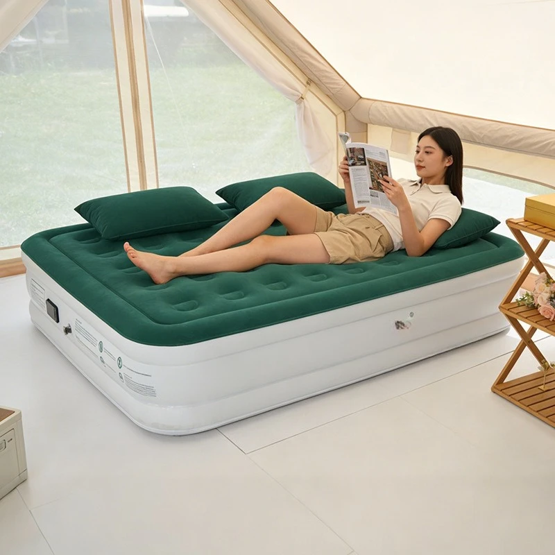 

Brand camping outdoor one-click automatic inflatable heightening camping bed household camping inflatable bed portable