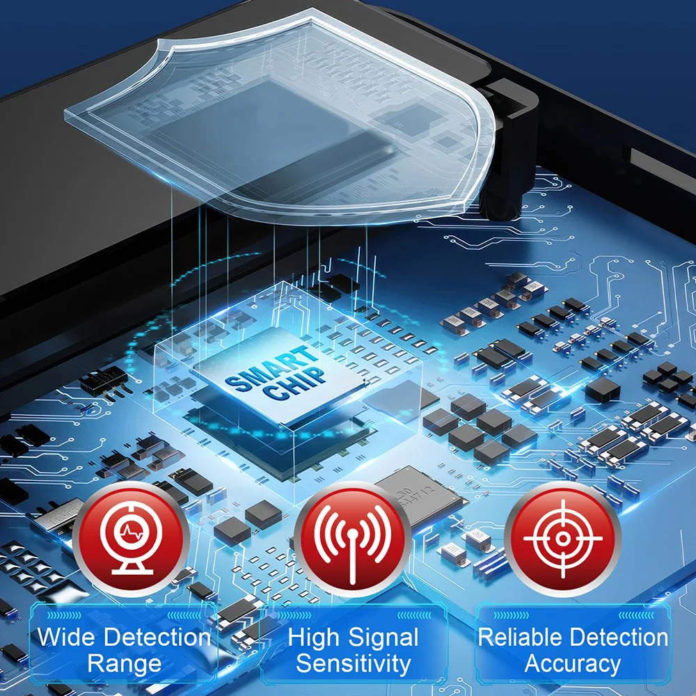 Détecteur de caméra cachée pour caméra cachée, détecteur Anti-espion, GPS professionnel, écoute électronique, dispositifs de recherche, Protection de sécurité