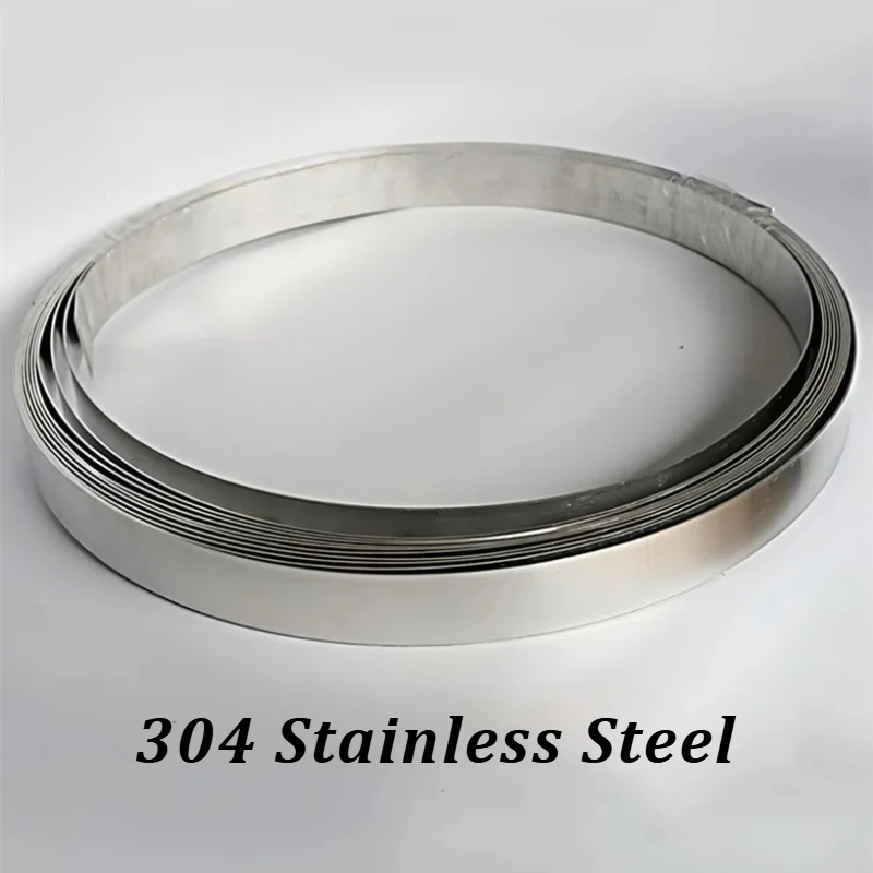 

0.1mmTO 1mm Thick 304 Stainless Steel Foil Strip Steel Foil Roll Narrow Strip Width 10/15/20/25/30/50mm