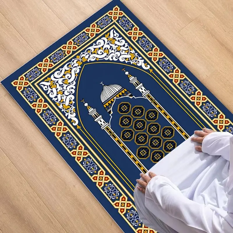 Muslim Prayer Kneeling Carpet Mosque Anti-skid Floor Rugs Portable Mat Living Room Sofa Area Home Decor Foot Large Size Mats