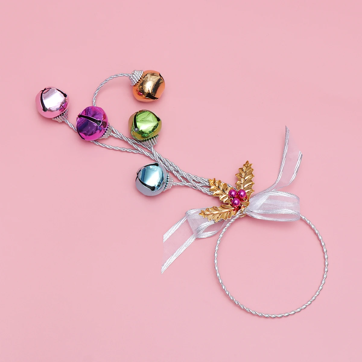 

Decoration Christmas Bell Pendant Jingle Hangers Hanging for Tree Bells Door Handle Rustic Ornaments