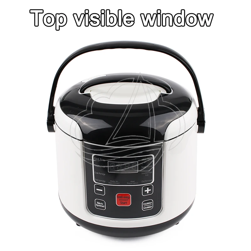 12V/24V Dual Voltage Car Electric Cooking Pot 2L Portable Rice Cooker for Vehicle Use