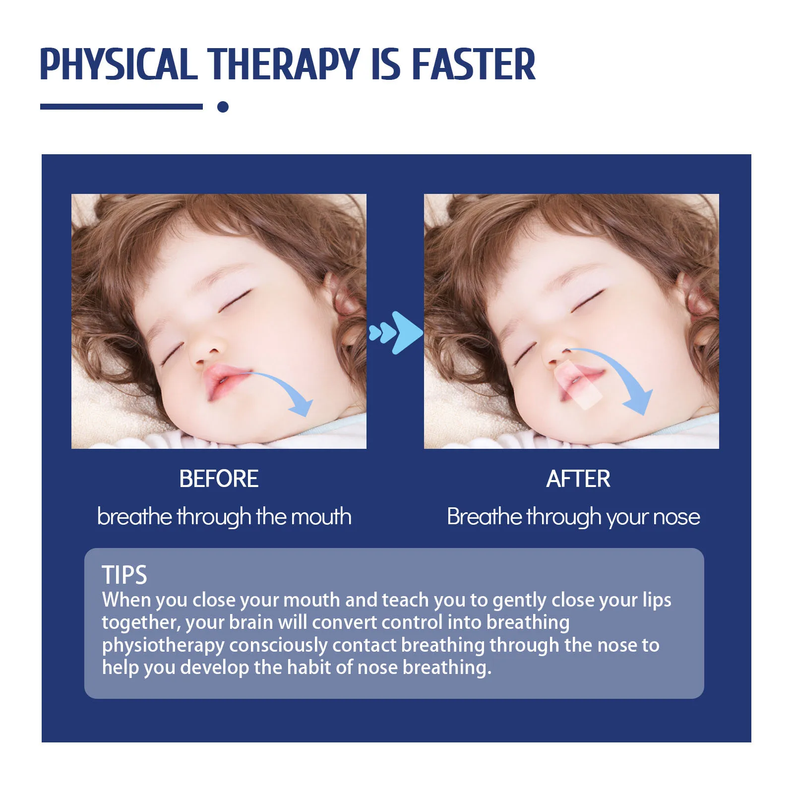 شريط لاصق لفم النوم ، مناسب للتنفس للأنف لطيف ، مضاد للحساسية ، أجهزة مساعدة على النوم ، 9 أمتار #5