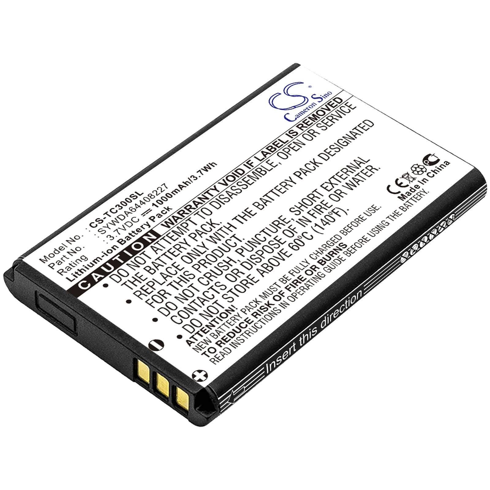 PDA-Batería de bolsillo para PC, pila de 1100mAh para t-com SYWDA64408227 TC300 Arcor Pirelli Twintel DP-L10