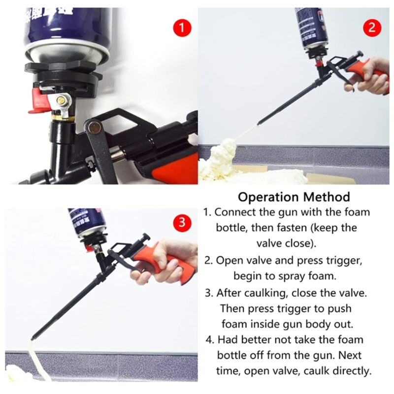 Metal Polyurethane Foam Sealant Special Guns Foam Guns Expanding Sprayer