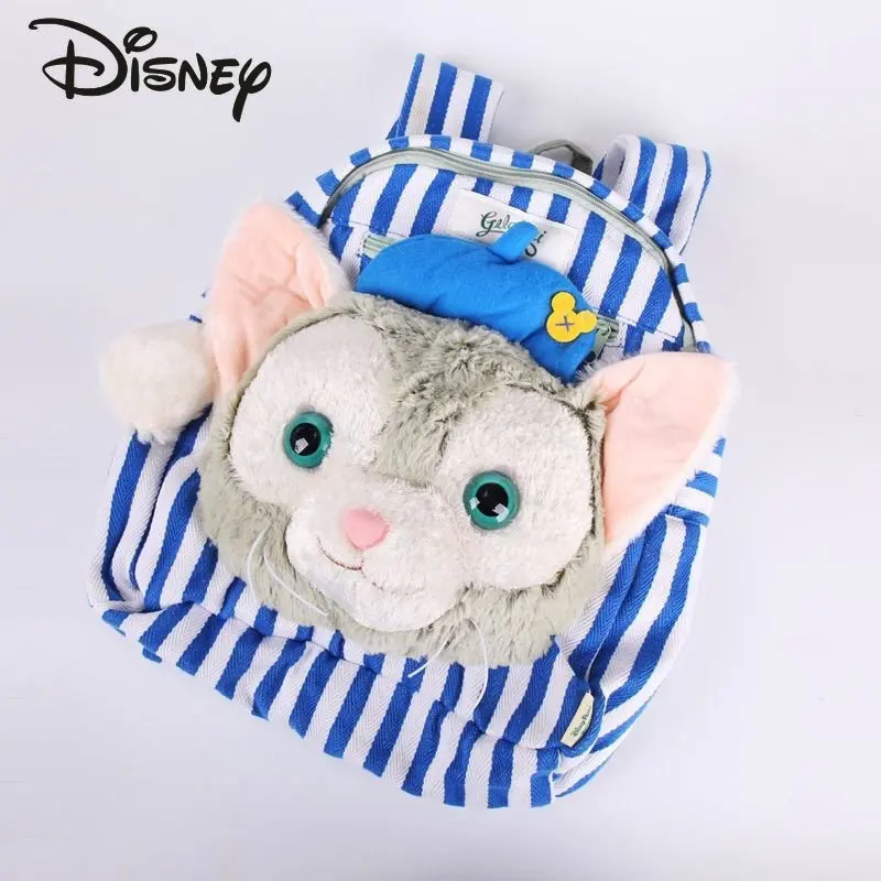 Disney's New Women's Backpack Fashionable High Quality Plush Doll Student Backpack Cute Cartoon Pastoral Style Girls' Backpack