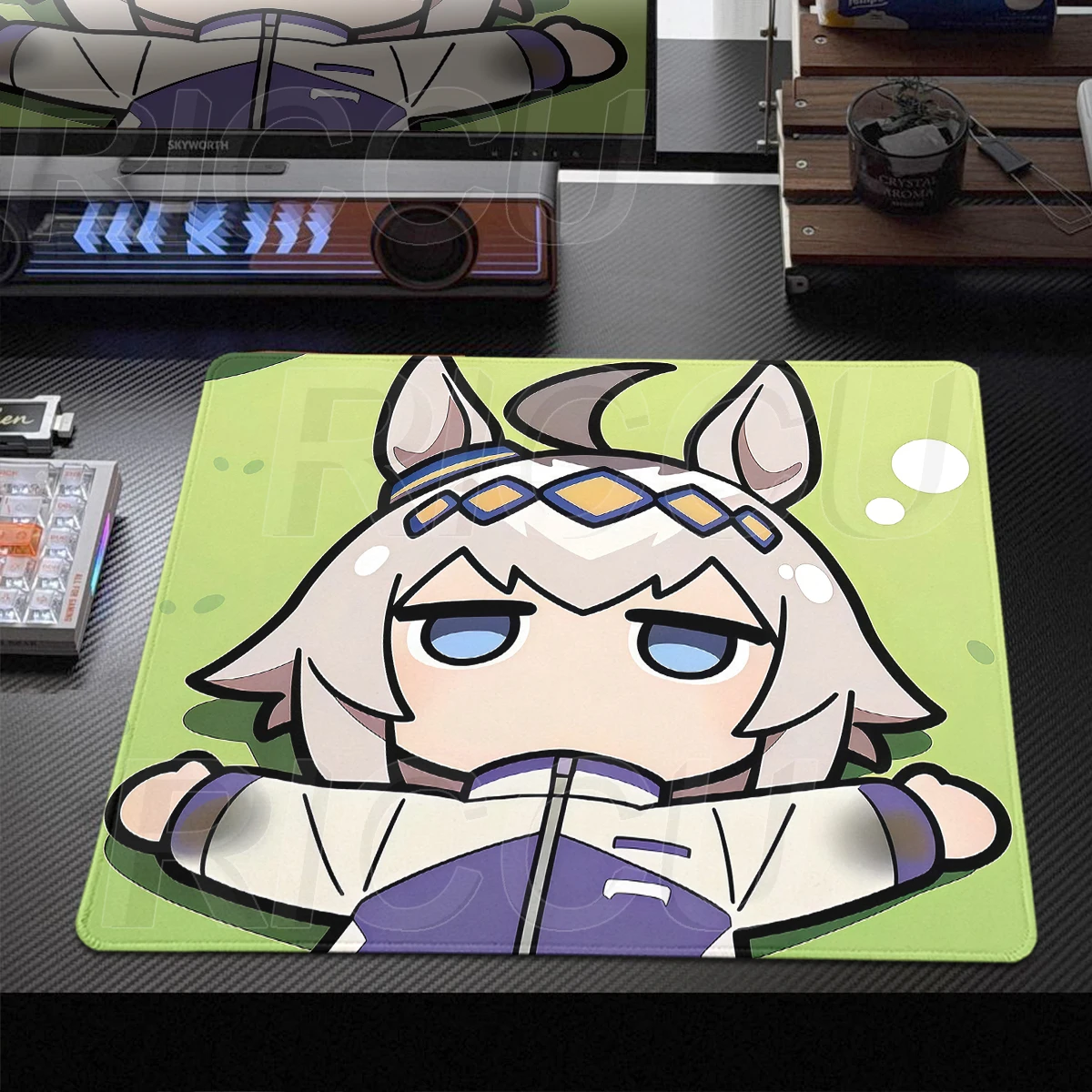 Cute Oguri Cap Umamusume XS Mousepad Computer Gamer Locking Edge E-Sorts Mouse Pad Laptop Gamer Pretty Derby Carpet Cabinet Mats