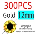 12 mm, Dorado, 300 Piezas