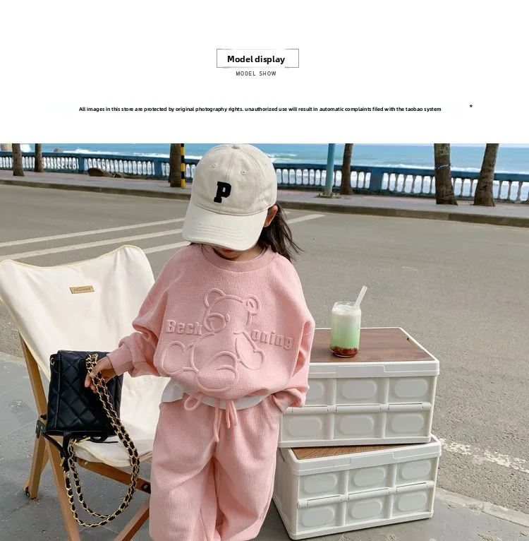 2026 Frühling Kinderkleidung Rundhals-Langarm-Pullover für Jungen und Mädchen Trendige Baby-Mode Kinderbekleidung 2-teilig – Detail 10