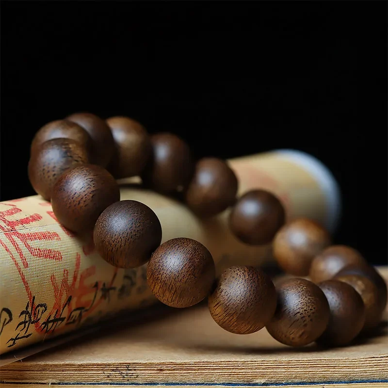 

Yingge Lvqi Nan Submerged Water Vietnam Nha Zhuang Agarwood Bracelet Buddha Beaded Necklace 108 Pieces Crafts Men and Women