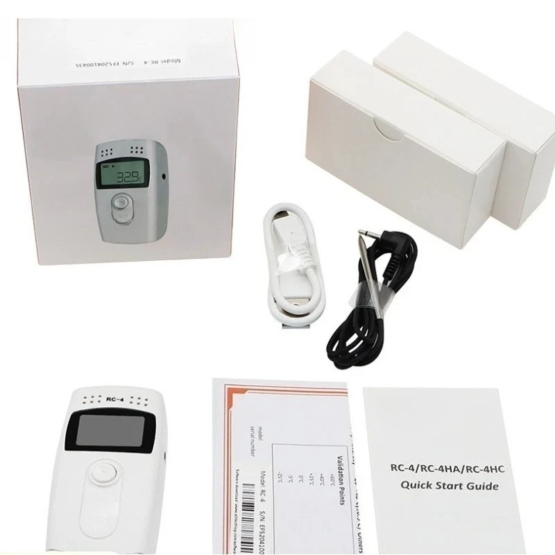 

High Accuracy RC-4 RC-4HC Temp Data Recorder USB Temperature Data Logger PDF Report Thermometer with External Sensor