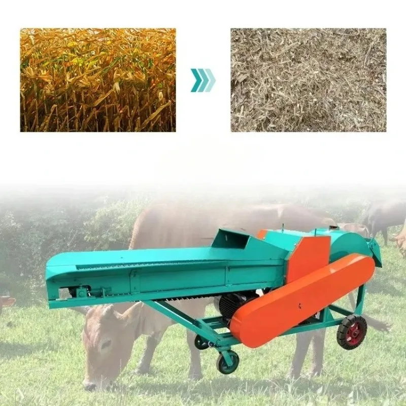 Engine Hay Cutter Silage Grass Animal Feed Forage Chopper Corn Straw Chaff Cutter Machine for Sale