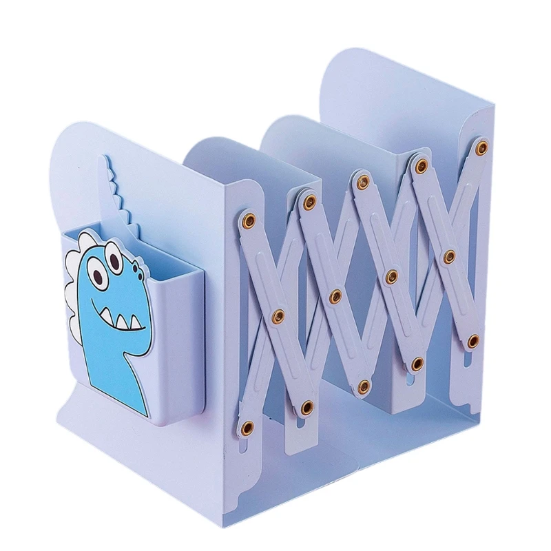 غلاف معدني شبكي قابل للتعديل مع حامل قلم ديناصور لمكتب المعلم الطلابي