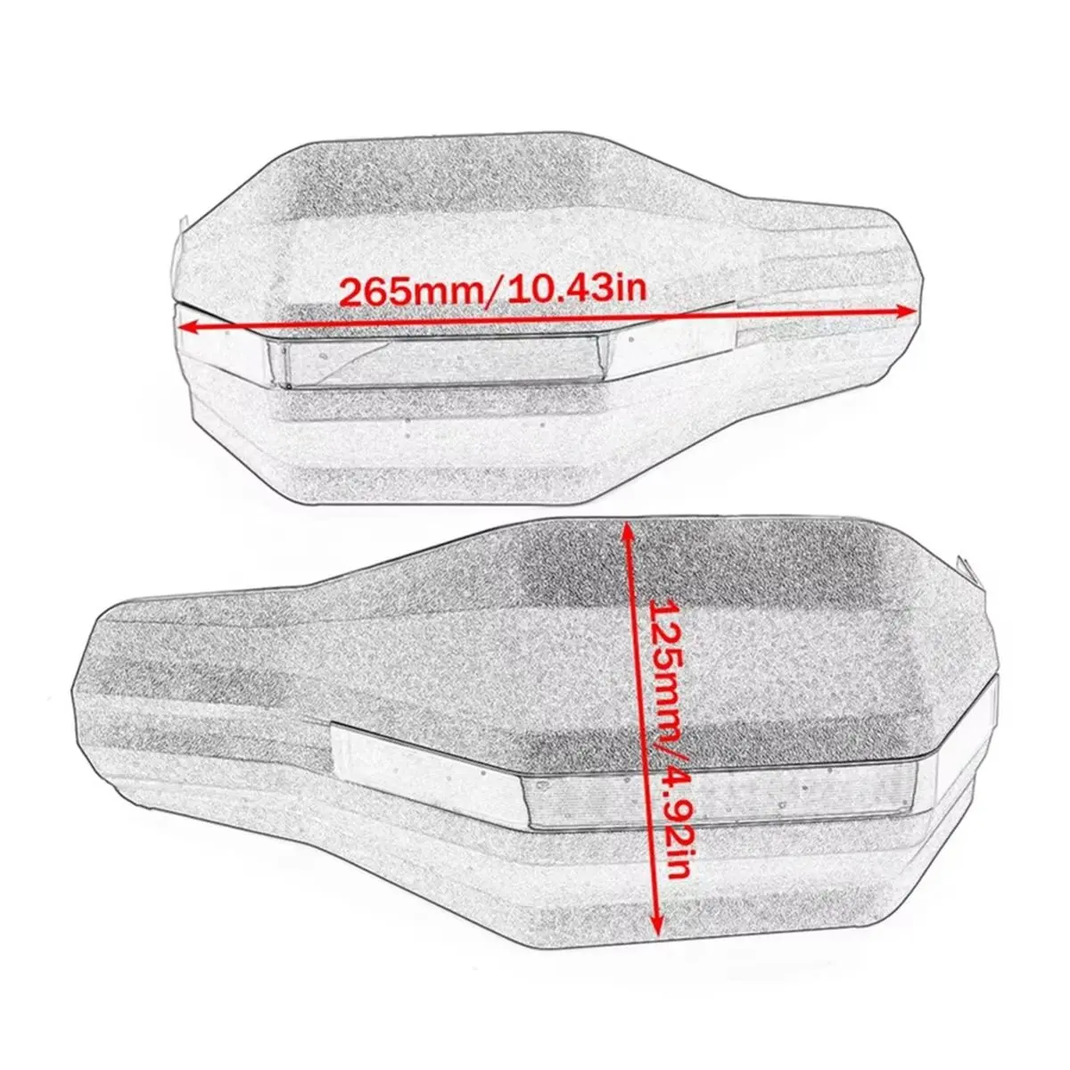 L70A Motorcycle Handguard with LED for XL750 Transalp 2023-2026 Hand Shield Hand Guard Protector