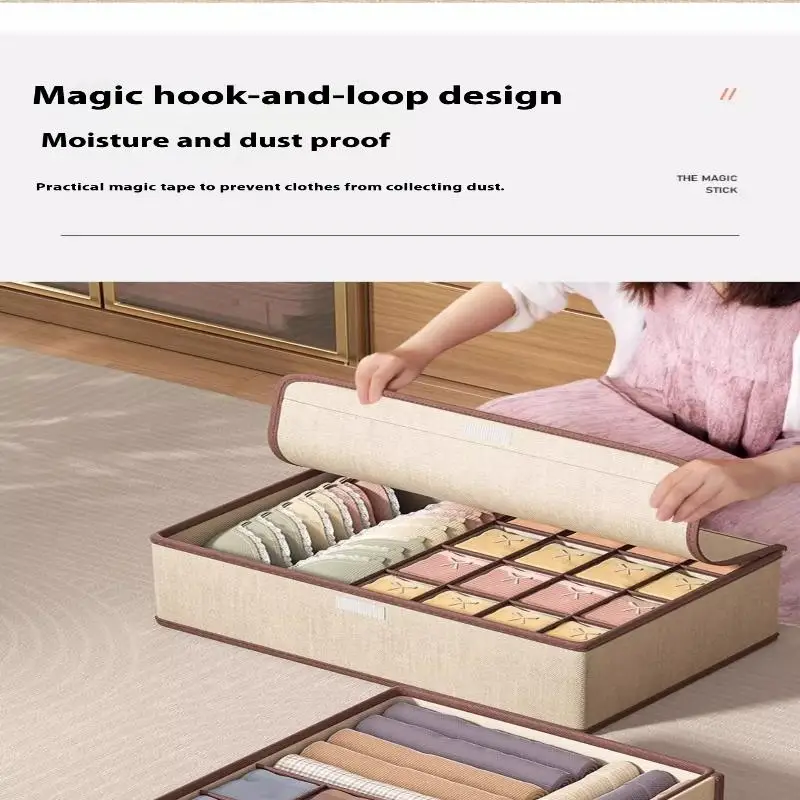 Underwear Storage Box With Lid Household Underwear Socks Division Storage Box Bra Finishing Box