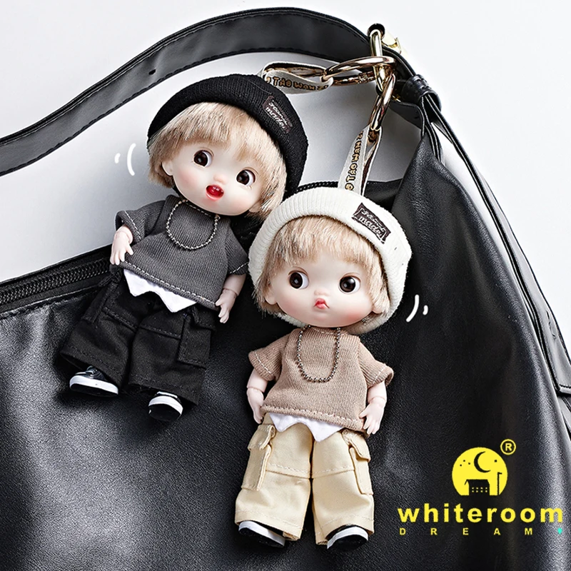 13cm Mini BJD Doll for Girls Candy Dopamine Colored Hair Doll Children's Toy for Autumn Start of School Season Birthday Gift Boy