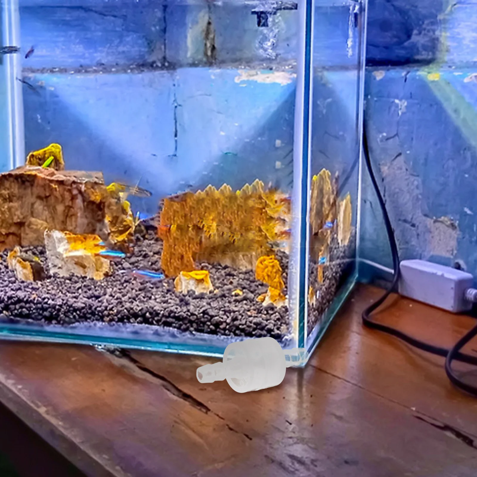 Control unidireccional para bomba de aire de acuario, válvula de plástico sin retorno, evita el reflujo de agua, tubería de aerolínea fácil