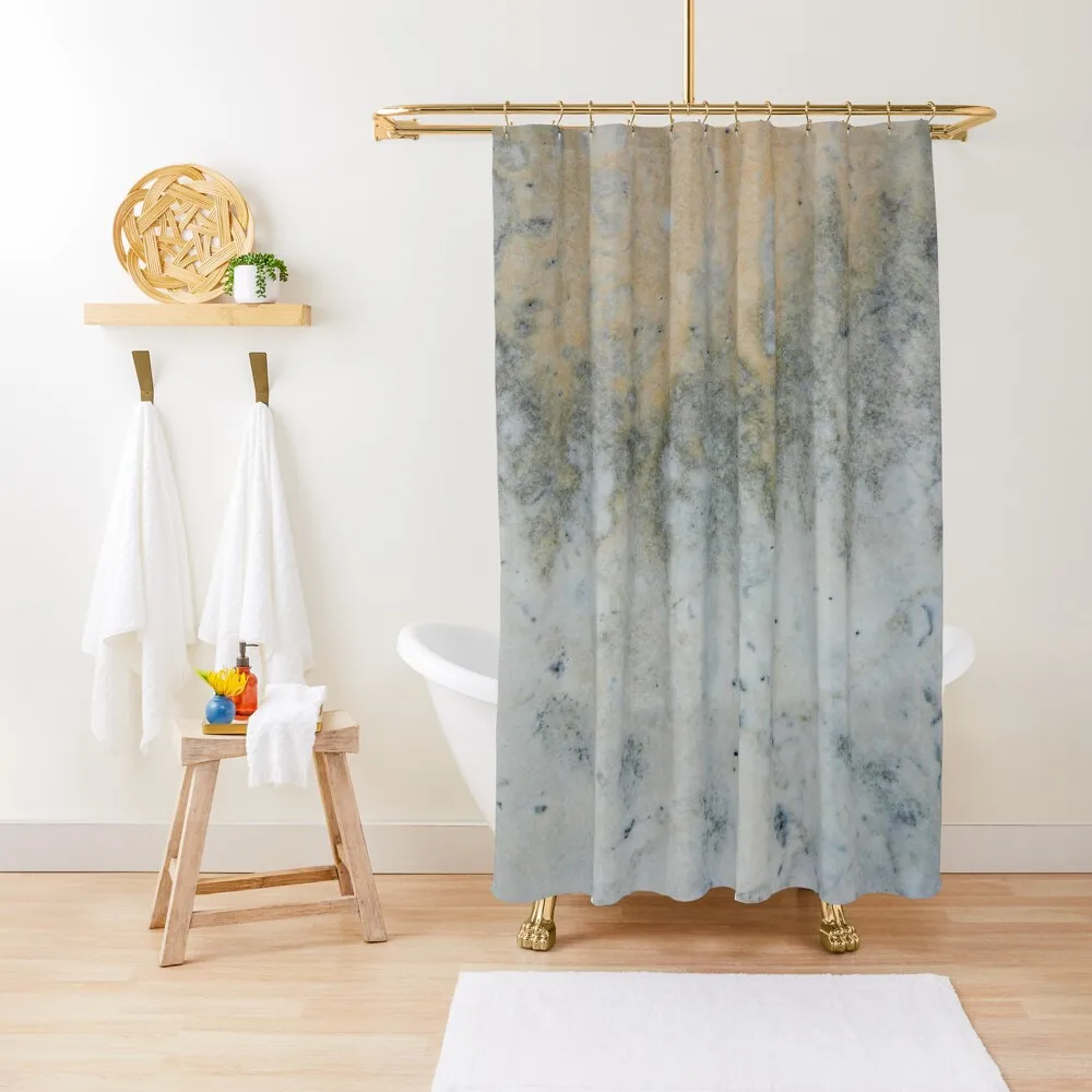 

Old grey marble slab lightly stained grungy and cracked in texture Shower Curtain Bathroom Decor Anime Bathroom Curtain